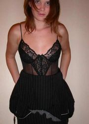 Picture compilation of an amateur sexy wife in her black lingerie