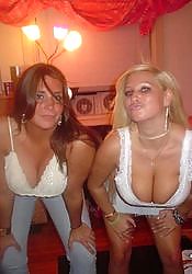 Photo gallery of an amateur party bitch with gigantic breasts