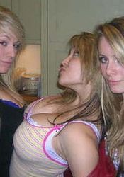 Photo collection of a group of amateur heavy-chested babes