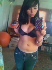 Collection of a petite chick showing off her big breasts
