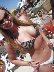 Collection of amateur busty chicks showing off their tits