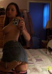 Busty girl's mirror pics and pussy shots