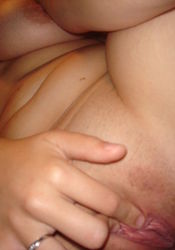 Busty teen selfpics and closeups of herself fingering