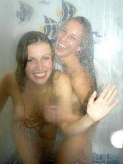 Kinky amateur lesbians wet and wild in the shower