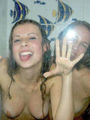 Kinky amateur lesbians wet and wild in the shower