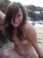 Amateur cutie sucking her boyfriend's cock in hot photos