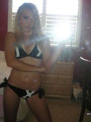 Collection of a sexy blonde babe camwhoring in her bedroom