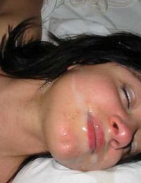 Picture collection of an amateur kinky girlfriend who got jizzed on