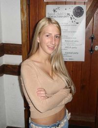 Picture collection of an amateur sleazy chick who got jizzed on