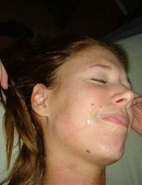 Picture collection of naughty girls cummed on