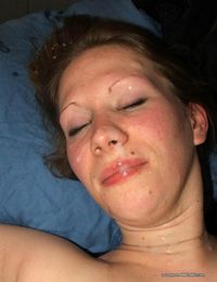 Flaming hot sexy naughty amateur chick gets facialed