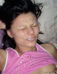 Picture collection of facials and jizz-swallowing sluts