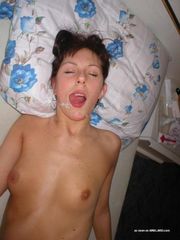 Selection of naughty amateur chicks loving some messy cum