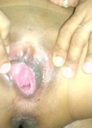 Picture collection of an amateur kinky Filipina showing her cunt and tits