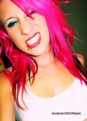 Nice photo gallery of a punk chick with pierced lips