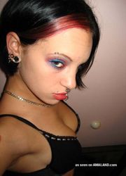 Picture set of an amateur hot punk rocker chick