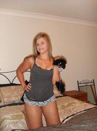 Curvy amateur GF taking pics of herself and her toys